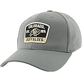 ZHATS Men's Standard NCAA Officially Licensed Fitted Hat ZH Patch Switchback Gray, Grey, Large