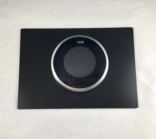 Decorative Multiple Sizes Nest Thermostat Wall Plate Black