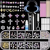 DAZZLEBRITE Tooth Gem Kit, Crystal Tooth Gems Kit for Teeth (Clear and AB) | Beginners Starter Crystals Teeth Gem Jewelry for Women, Bedazzling Gems Kits with Pickup Tools