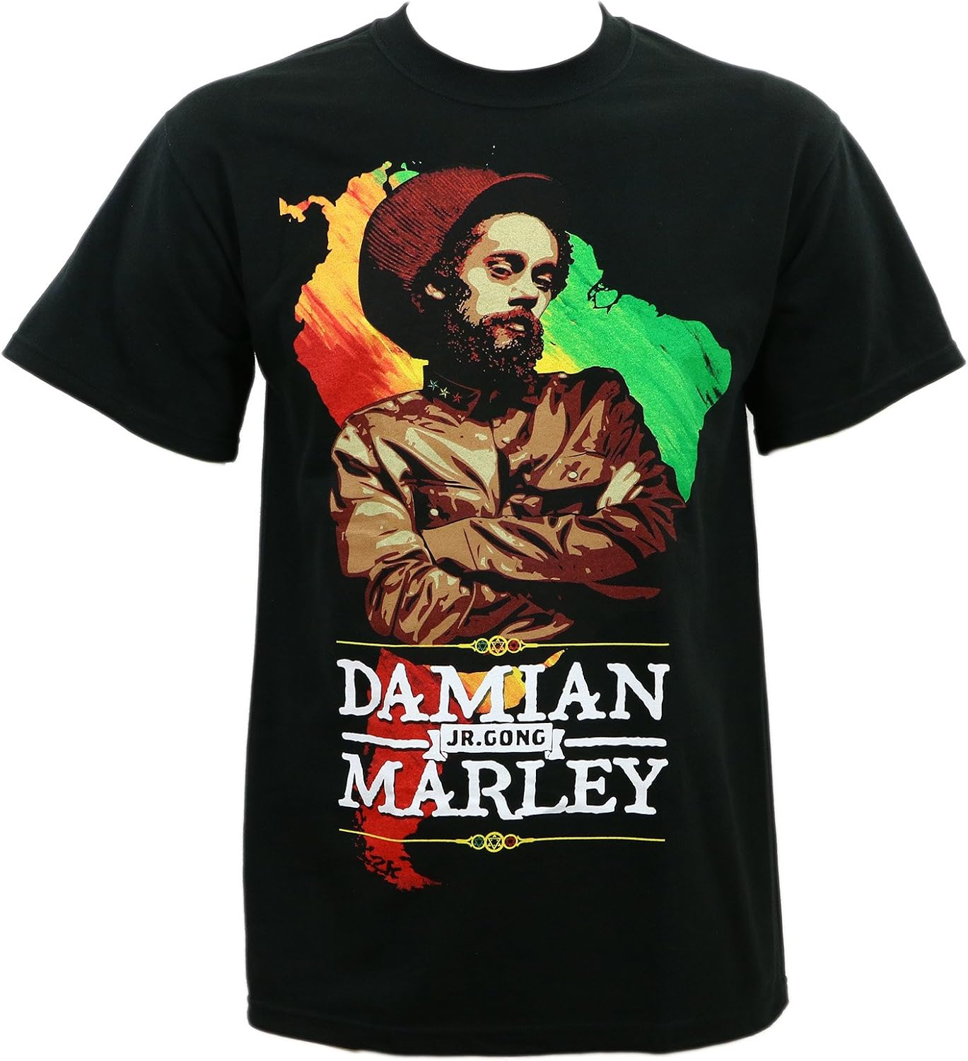 Damian Marley Continent Slim Fit TShirt 2XL Black