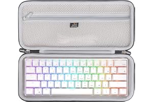 Aproca Keyboard Case Compatible with RK Royal KLUDGE RK61 / Razer Huntsman Mini/Keychron K7 Ultra-Slim Wired 60% Mechanical Gaming Keyboard, Portable Storage Bag for Accessories (Case Only)