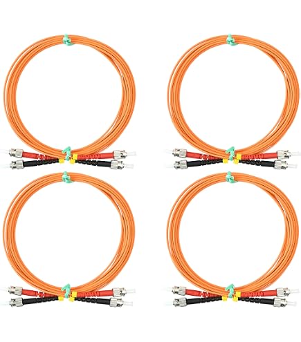 thumbnail image 2 of Buy Monoprice OM1 Fiber Optic Cable - 1 Meter, ST/UPC-ST/UPC, Multi... 2 of 13