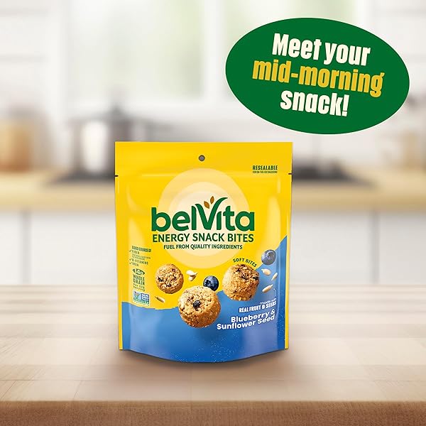BELVITA ENERGY SNACK BITES, BLUEBERRY AND SUNFLOWER SEED, 5 OZ