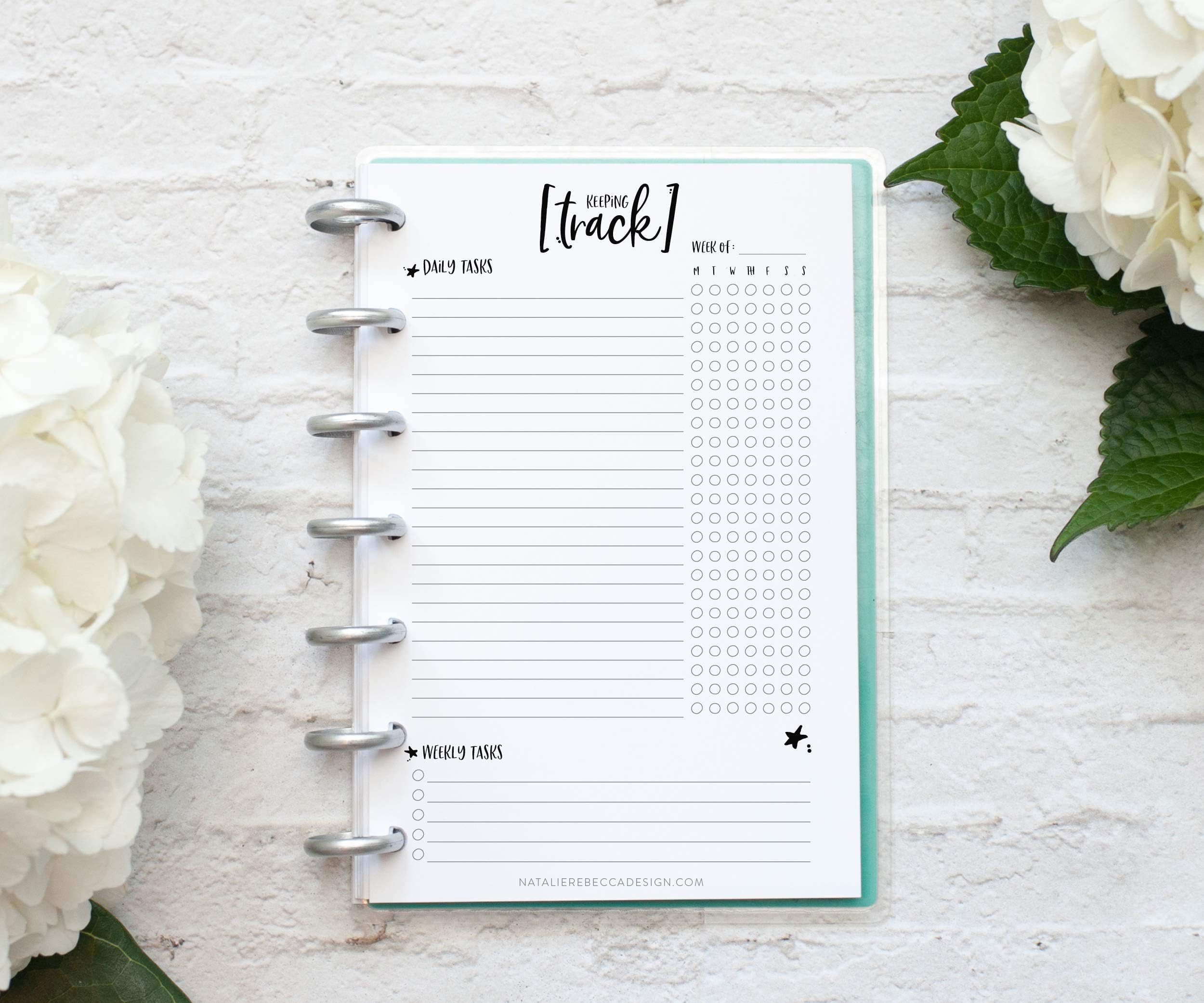 BetterNote Keeping Track Sheets for Mini Happy Planner, Fits 7-Disc Notebooks, Refill Pages, Discbound Notebook Whimsy (Notebook Not Included)