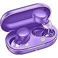 kurdene Wireless Earbuds Bluetooth 5.3 in Ear Buds Light Weight Headphones,Deep Bass Sound,Built in Mics Headset,Clear Calls Earphones for Sports Workout Purple