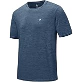 BGOWATU Men's Quick Dry Workout Athletic Shirts Lightweight Tennis Shirts for Men Running Gym Tops