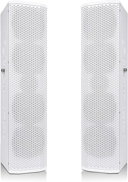 white line array speakers