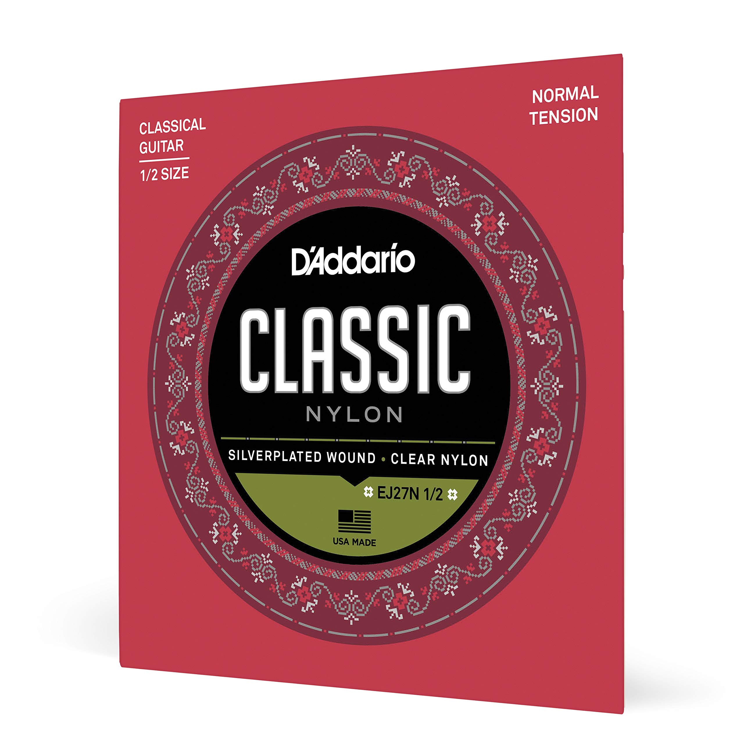 Classics Silver Wound Clear Nylon 1/2 Size Set: Strings