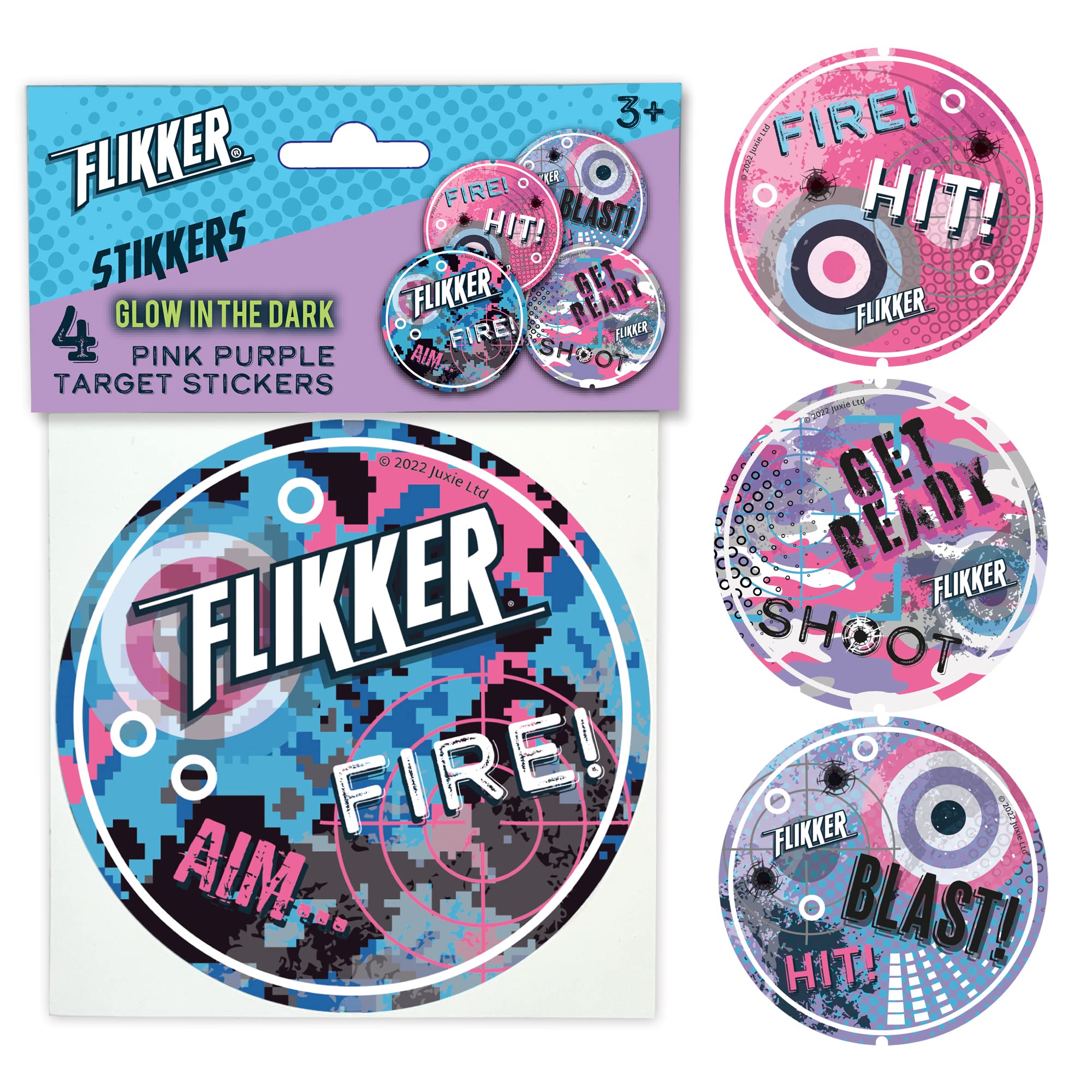 Pink Purple Kids Bedroom Accessories - Stickers to Fit Flikker Light Switch Target Attachment for Teens Boys Girls Kids Room Décor - Nerf Shooting + Ball Throwing Game - Fun Gadget Gift