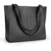 befen Genuine Leather Tote Bag for Women Work, Women's Leather Shoulder Bags Purses Satchel Handbags with Laptop Compartment
