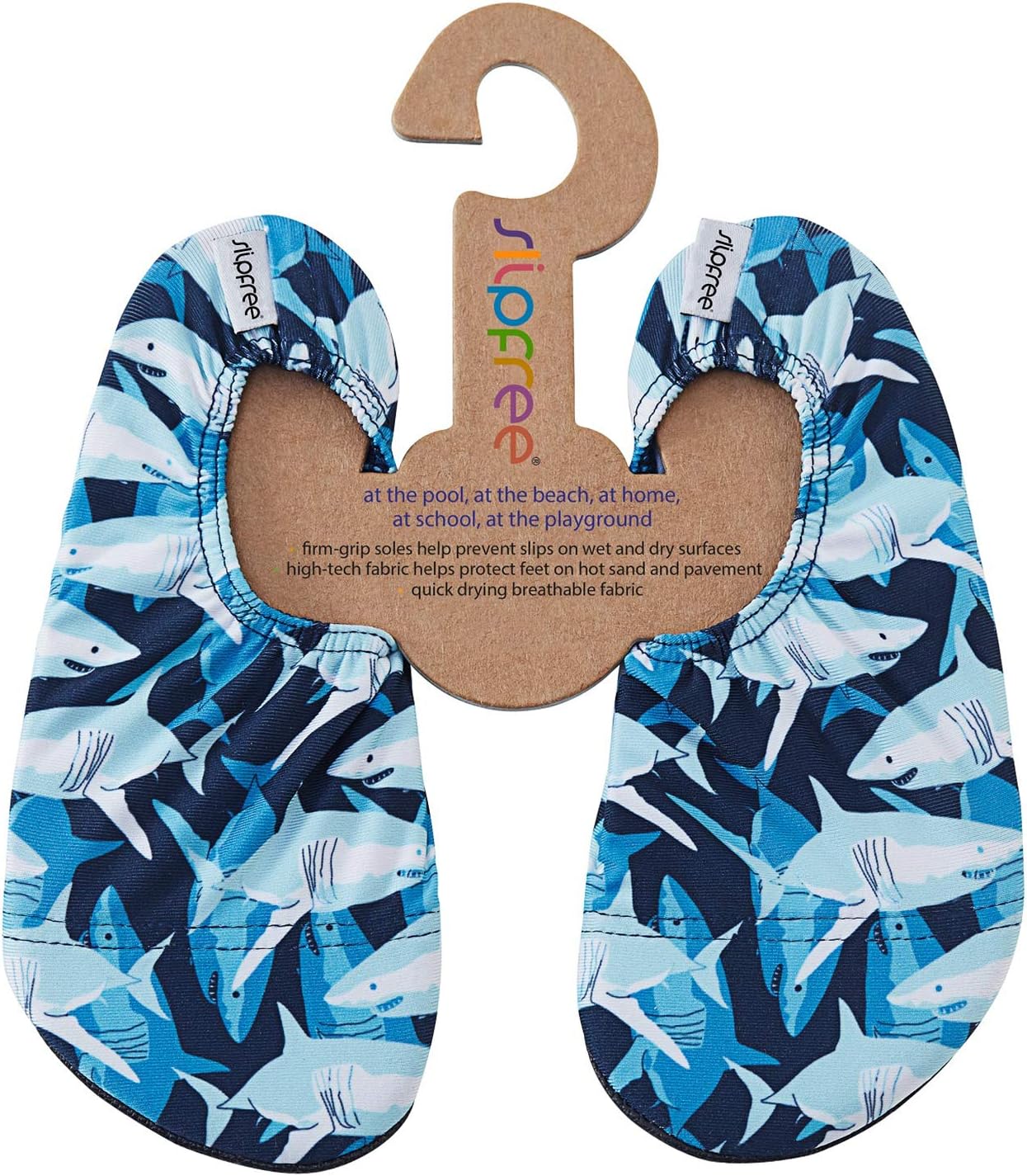 SlipfreeNon-Slip Shoes for Girls and Boys. Light, Soft and Comfortable, Unisex, Kids Beach Water Shoes with Protective Sole, Ideal for Holiday, Sports, Home and More. Protects Against Weever Fish