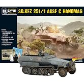 Warlord Bolt Action Sd.Kfz 251/1 Ausf C Hanomag Half Track 1:56 WWII Military Wargaming Plastic Model Kit, Small, Unpainted