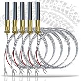 5 Pack Thermopile for Gas Fireplace 36" 750mv Thermocouple Replace 60125501 | Fit for Pitco Frialator Southbend Oven Anets Fryer Parts Water Heater Gas Stove Fireplace Stoves Pilot Burner Thermopile Part