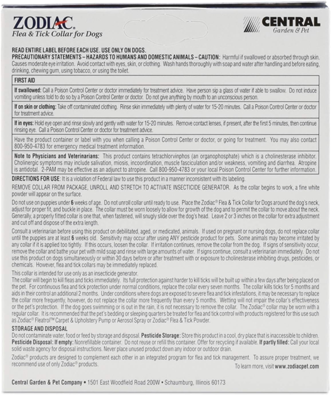 zodiac flea and tick collar