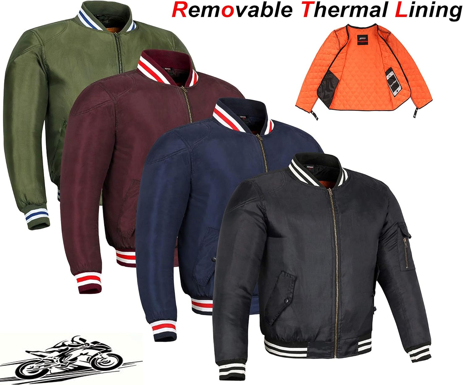 MENS BREATHABLE WATERPROOF SPEED MAXX RANGE MOTORBIKE/MOTORCYCLE BOMBER