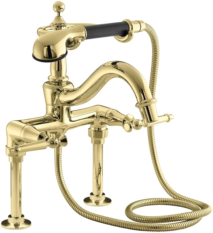 KOHLER K1104PB Antique Bath Faucet, Vibrant Polished Brass