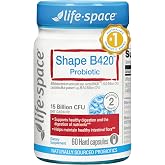 Life-Space B420 Probiotic Natural Weight Management &amp; Metabolism Booster | Natural Appetite Suppressant &amp; Craving Control, GLP-1 Booster Probiotic for Weight Loss, Fat Burn &amp; Gas Relief, veggie, 60 CT