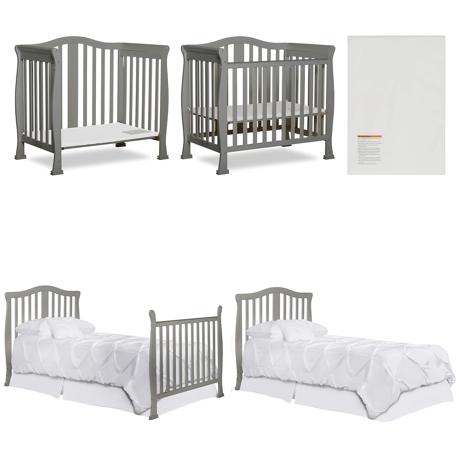dream on me addison 4 in 1 convertible mini crib