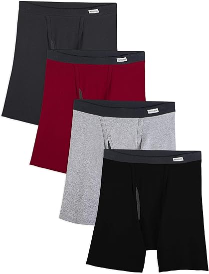 Fruit Of The Loom Mens No Ride Up Boxer Brief Underwear Amazon Ca