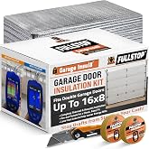 BEEST FULLSTOP Garage Door Insulation Kit - 16x7 &amp; 16x8ft Double Garage Door Insulation Panels - 16 Pre-Cut 24x48 Foam-Core Panels w/ Tape, Cutter &amp; Squeegee - Improve Garage Comfort Year-Round