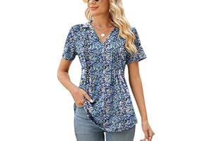 Kistore Womens Short Sleeve Polo T Shirts V Neck Summer Basic Tops Fashion 2025 Business Casual Work Blouse S-XXL