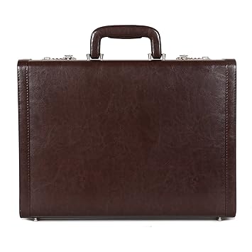 Zordan Leather Briefcase Bag Cum Office File Bag for Men Expandable Made in Faux Leather