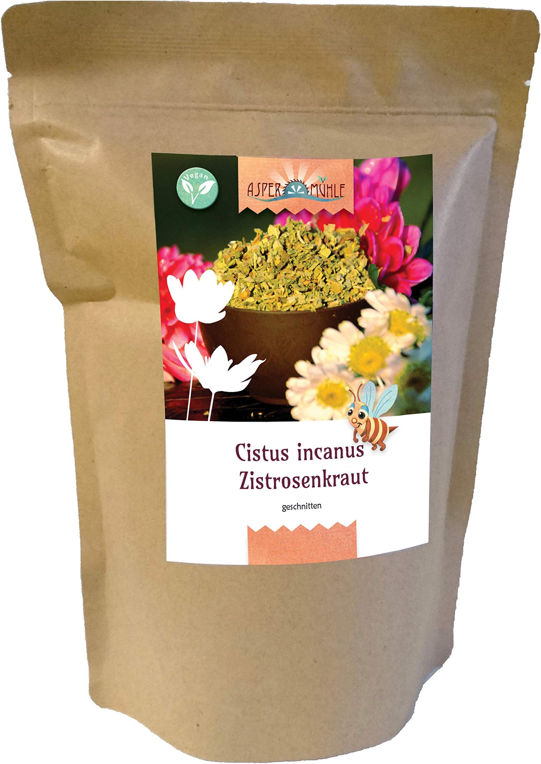 Aspermuehle Cistus Incanus, Rockrose Herb Cut 1Kg