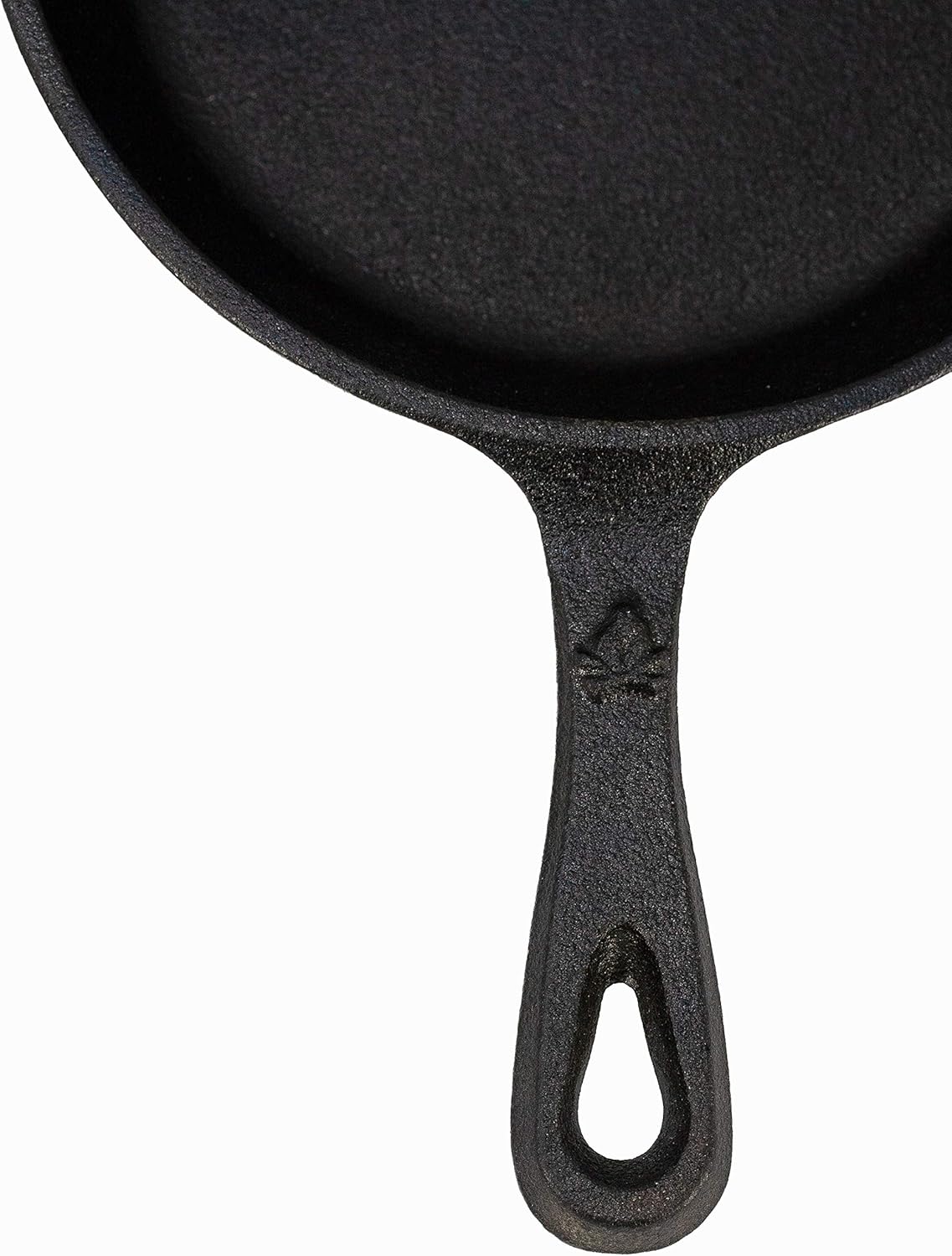 Backcountry Cast Iron Skillet(6 Inch Small Frying Pan + Cloth Handle Mitt, Pre-Seasoned for Non-Stick Like Surface, Cookware Oven / Broiler / Grill Safe, Kitchen Deep Fryer, Restaurant Chef Quality): Kitchen & Dining