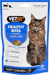 VETIQ Healthy Bites Denti-Care Treats for Cats & Kittens 65 g Pack of 8