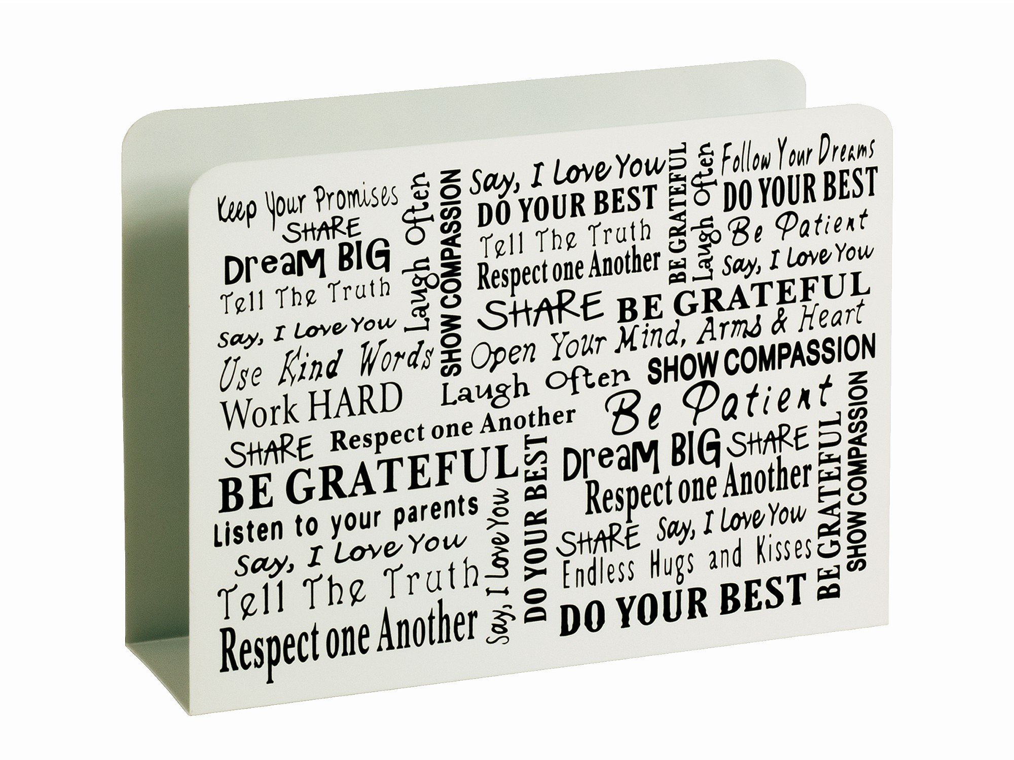 HAKU Magazine Rack white, Metal - Dim.: W 35 x H 26 x D 10 cm, Style: Modern