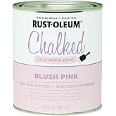 Rust-Oleum Chalked All-in-One Ultra Matte Blush Pink Spray Paint | Furniture Paint, One Coat Coverage, No Primer Required, Easy To Use, Fast Drying, Low Odor, Multi Surface, Indoor Use, 12 oz