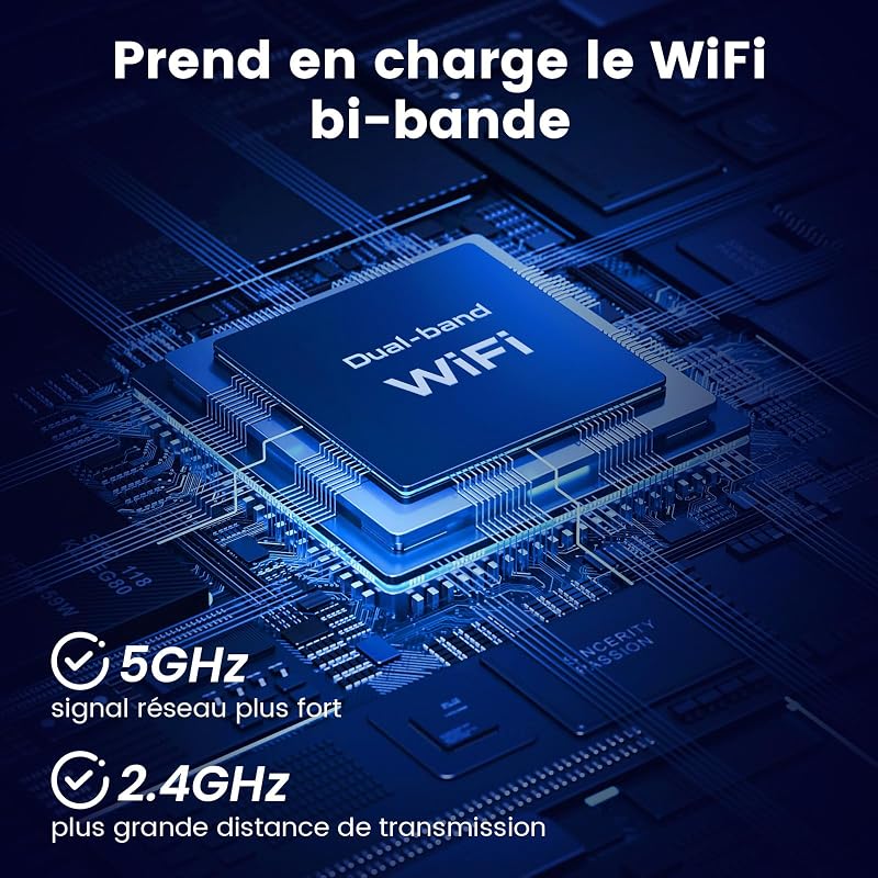 Caméra de Surveillance sans Fil Extérieur-Stockage Cloud Gratuit,Support Magnétique Caméra de Surveillance Extérieur 5GHz&2,4GHz WiFi,Détection Personnes/Mouvements,Vision nocturne couleur par IA,IP66