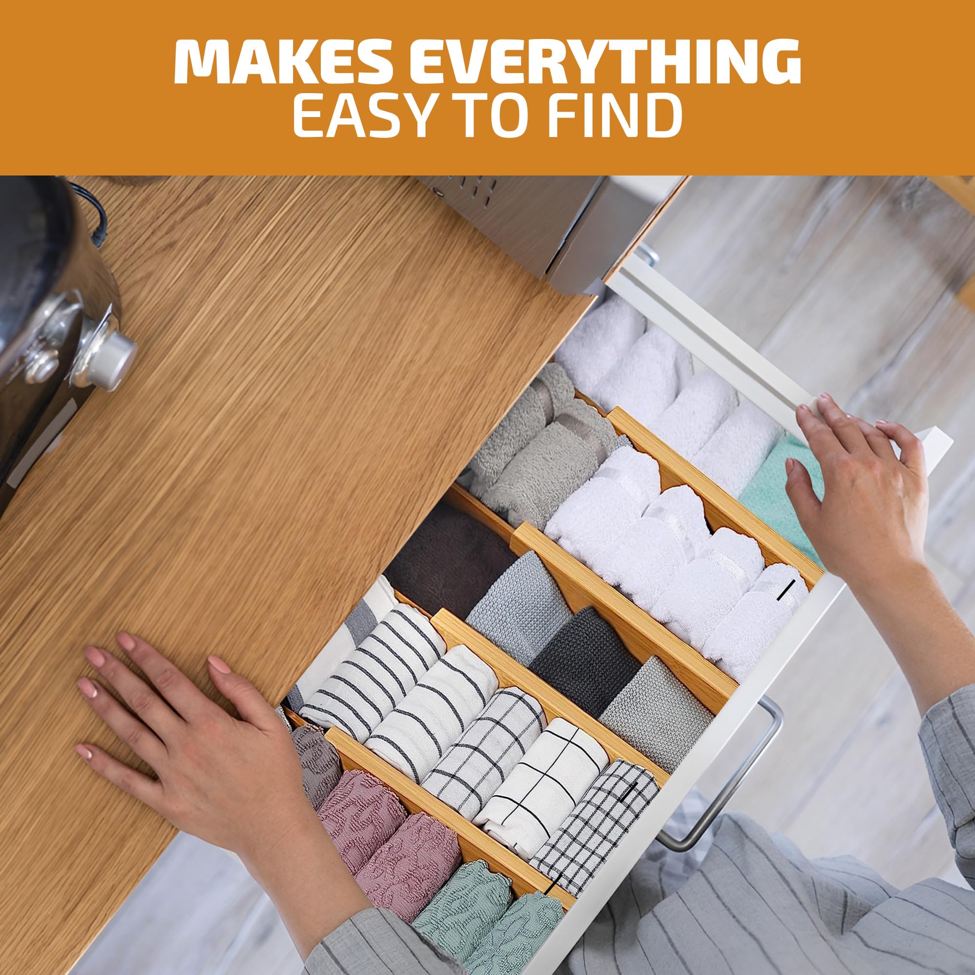 Bamboo Drawer Organizers