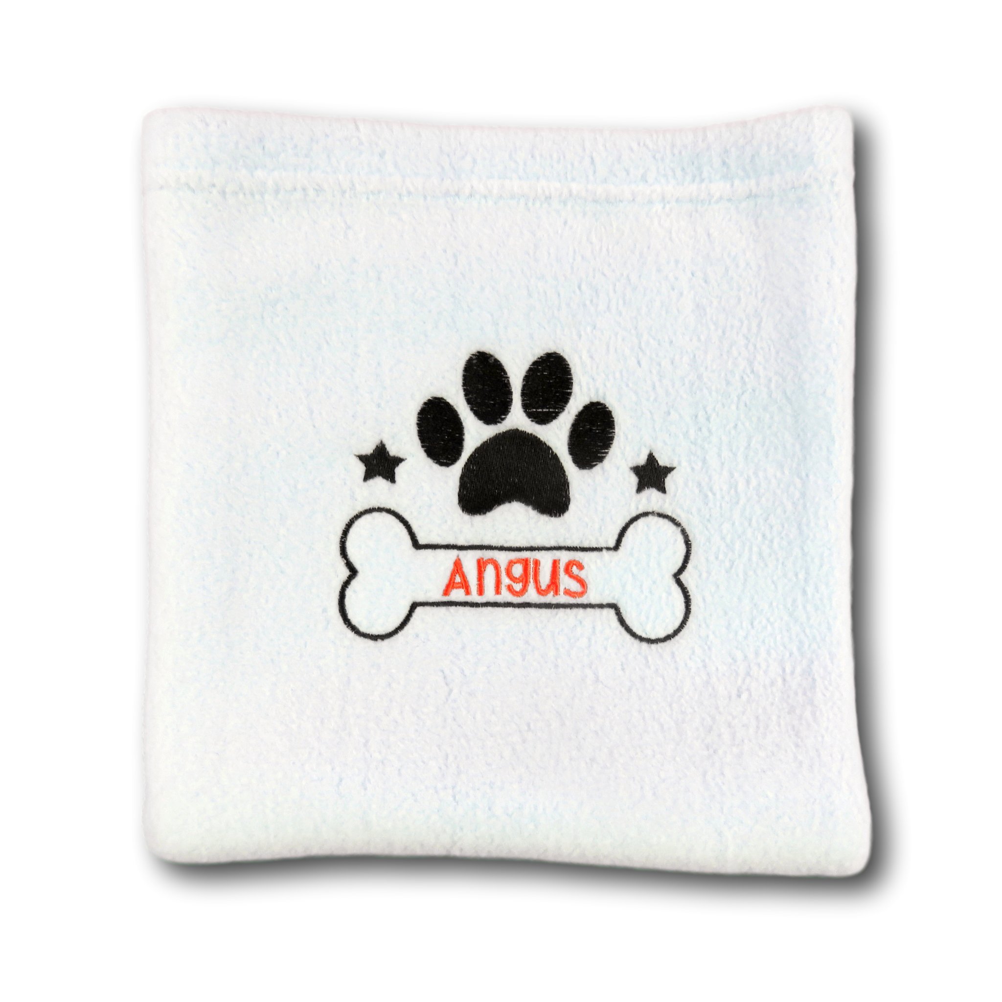 monogrammed dog blanket