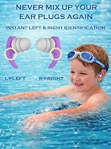 QQJOYCCI Swimming Ear Plugs for Kids 3 Pairs Silicone Waterproof 4-12 view 4
