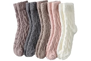 Runyizhenzhi Warm & Cozy Gifts for Women, Fluffy Fuzzy Sock, Plush Sleeping Slipper Socks - Soft Warm Fabric