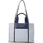Anne Klein womens Anne Klein Medium Color Blocked Canvas Tote