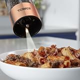 Tower Electric Salt and Pepper Mill Stainless Steel Rose Gold Black view 4