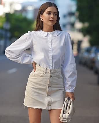 peter pan button down shirt