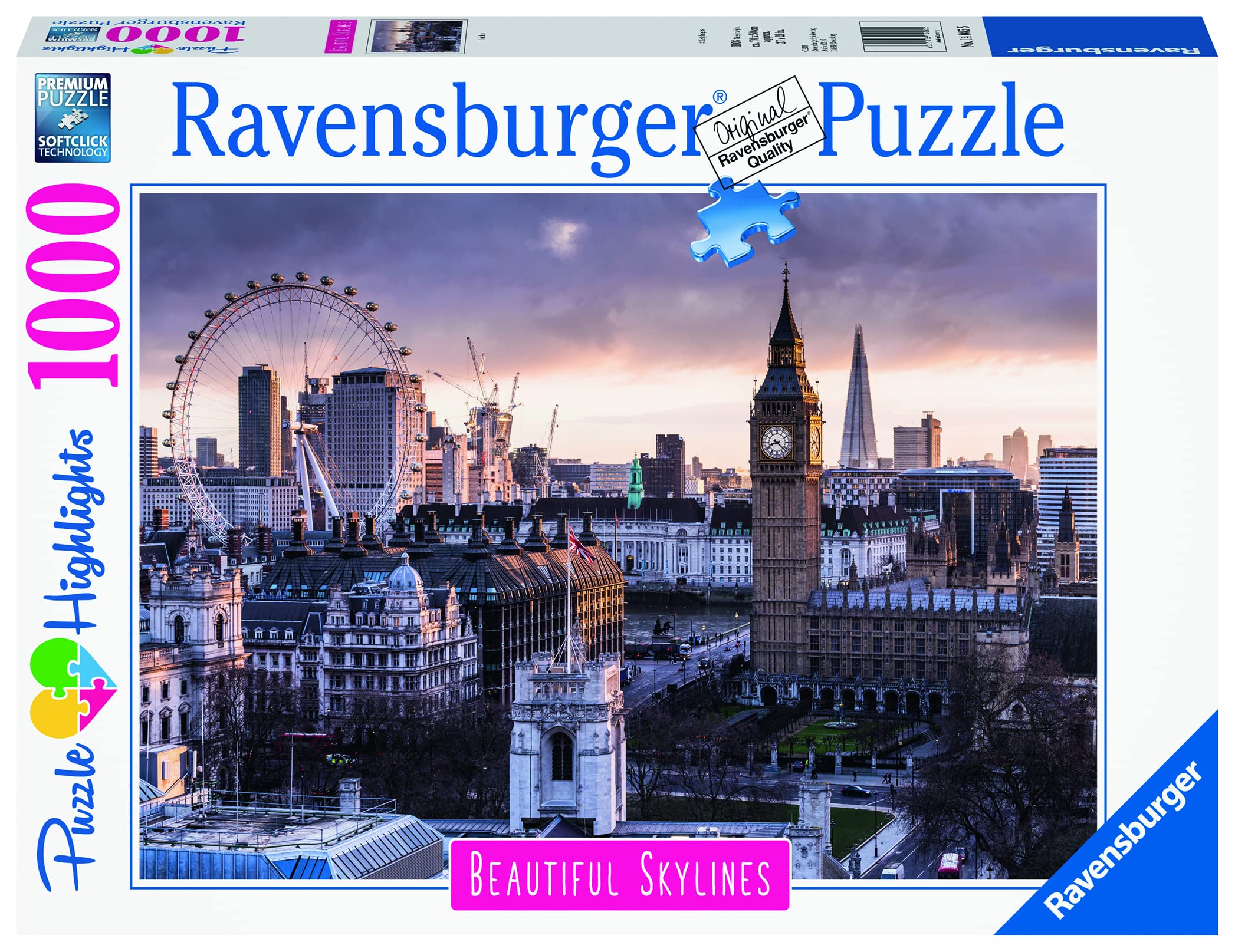 Ravensburger London Skylines 1000 Piece Jigsaw Puzzle for Adults and Kids Age 12 Years Up - England, UK
