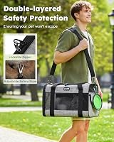 pecute Pet Carrier Bag Cat Carrier Handbag Portable Dog Travel Bag with view 4