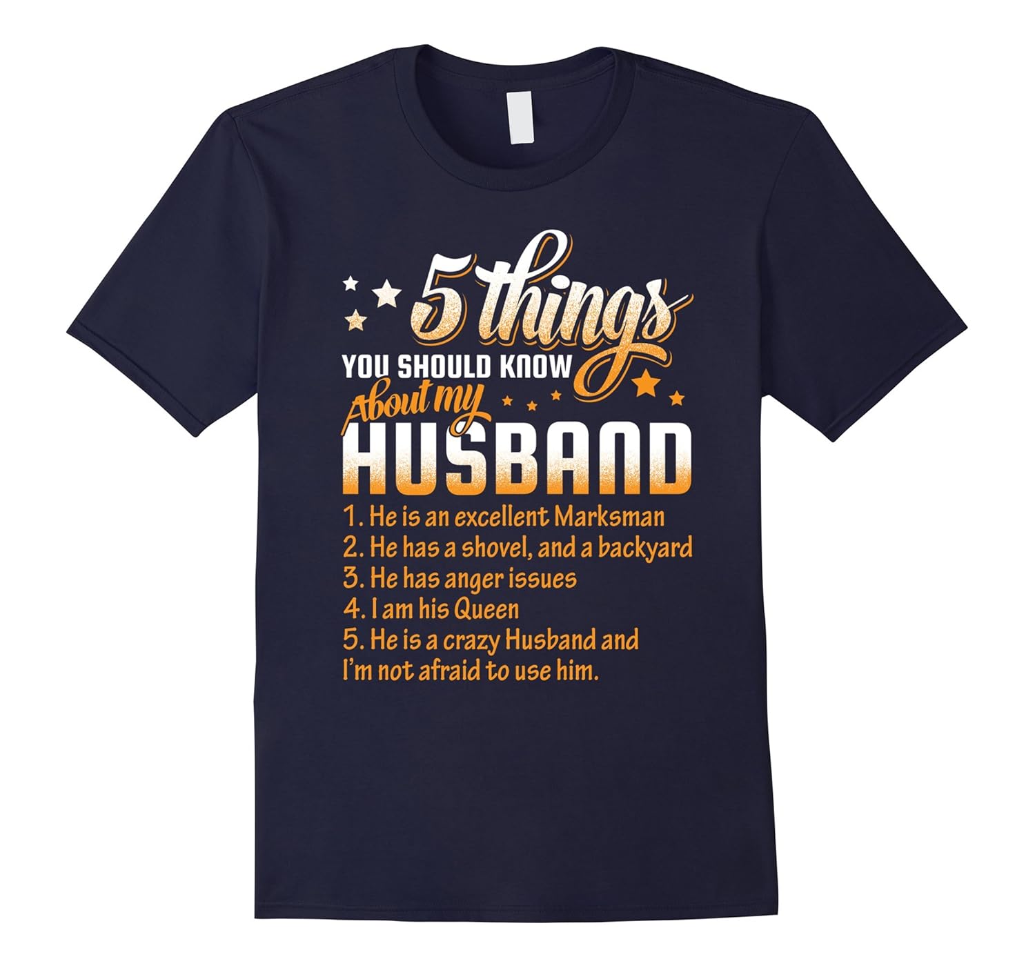 5 Things You Should Know About My Husband T-Shirt-ANZ