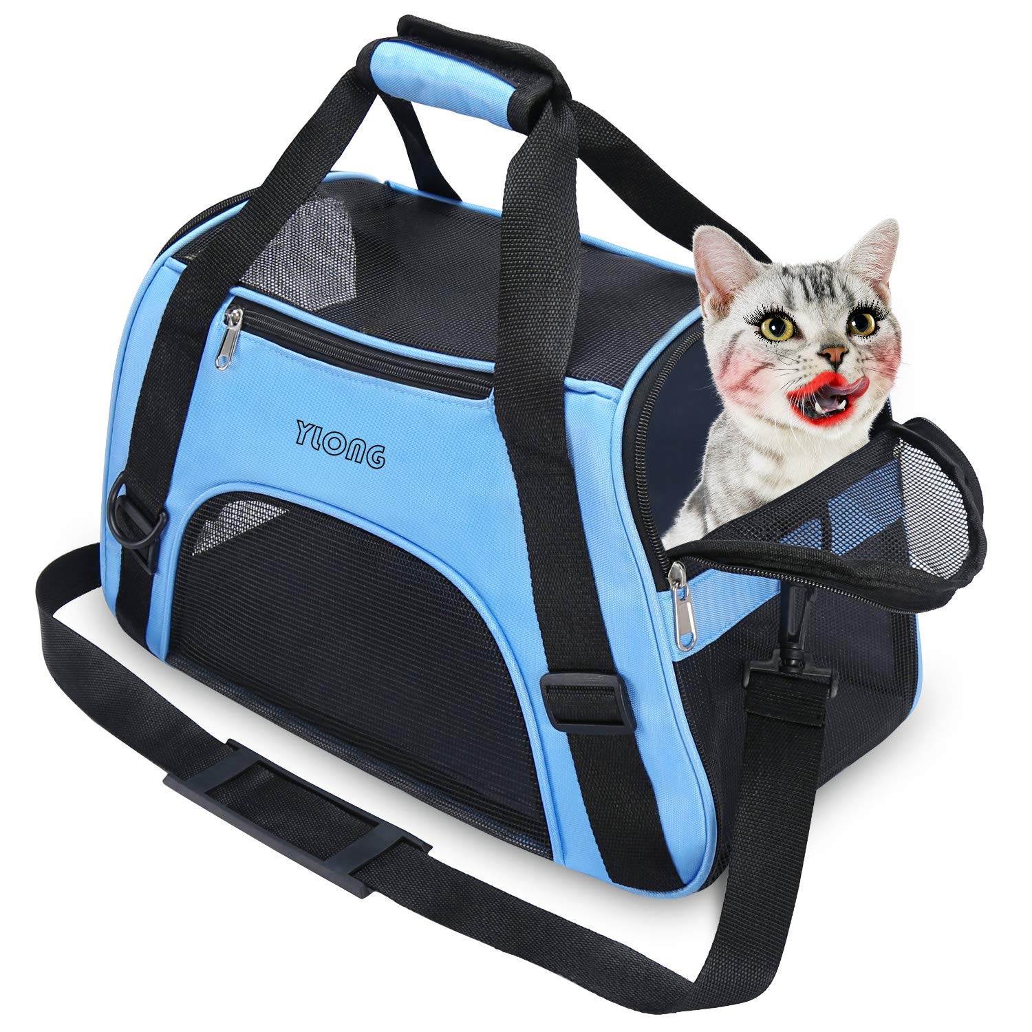 Photo 1 of YLONG Airline Approved Pet Carrier,Soft-Sided Pet Travel Carrier for Cats Dogs Puppy Comfort Portable Foldable Pet Bag