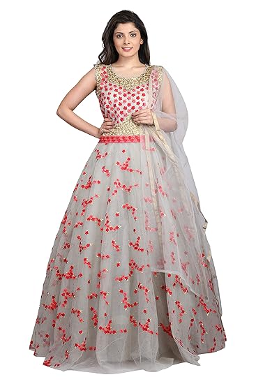 one piece long dress with dupatta