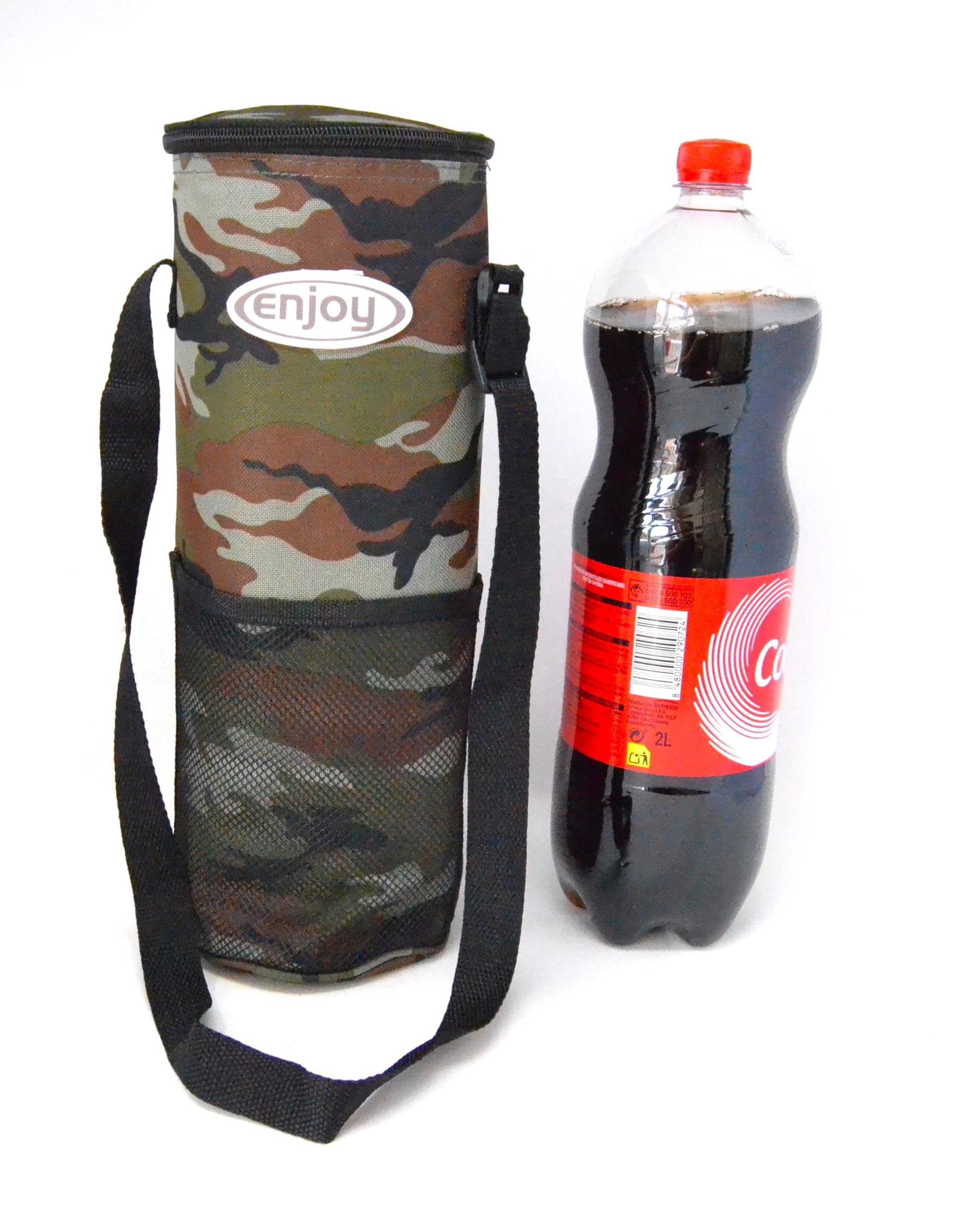 BETTER WITH FRIENDS XXL Camouflage, 3 Layers Extra Thick, 2L Bottles 3L Total Portable Flexible Cooler for Beach Camping Thermal Bag Camping Cooler Navy Small Port Camouflage Military Navy