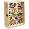 Wall Mounted Display Case With Lock - 12.2" W X 5.4" D X 16.1" H Shadow Box With 4 Shelves & Tempered Glass