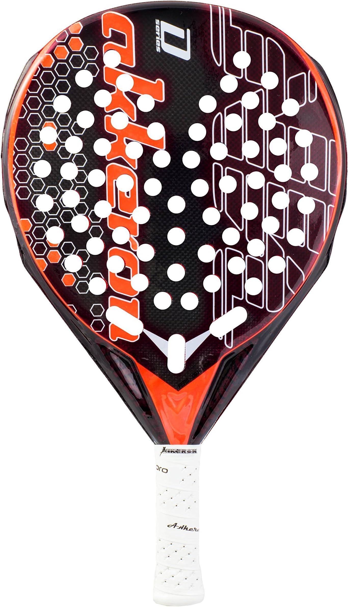 Akkeron Fenix CD Padel Tennis Racquet, Red Fluor, One Size