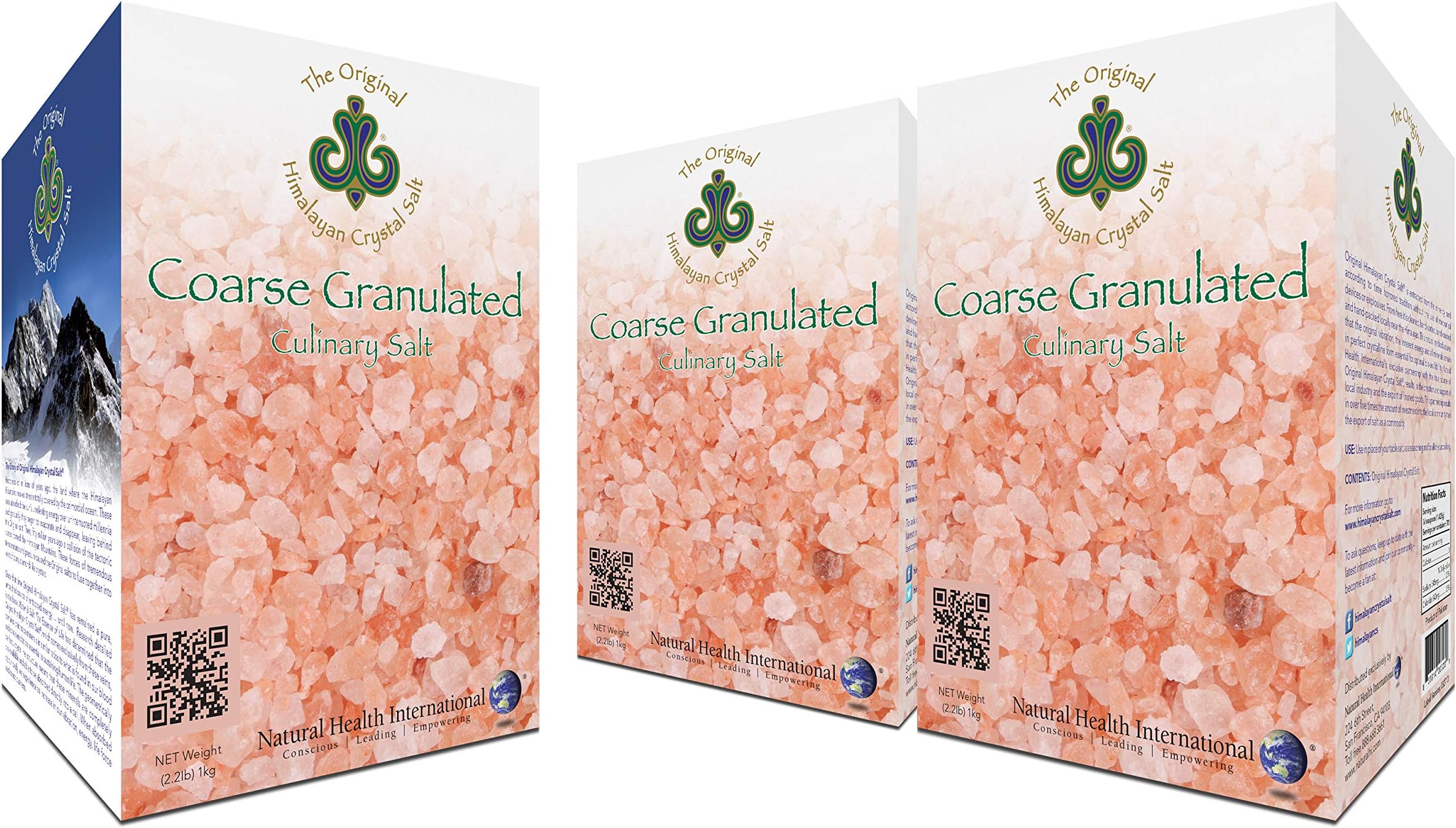 The Original Himalayan Crystal SaltOriginal Himalayan Crystal Salt - Coarse Granulated - Culinary Salt for Healthy Cooking - Mineral Rich Salt with Great Flavor (3 Pack)