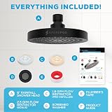 SparkPod Fixed Shower Head High Pressure Rain Brushed Nickel view 9