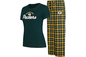 Concepts Sport Women's NFL Arctic Top & Flannel Pants Sleep Set